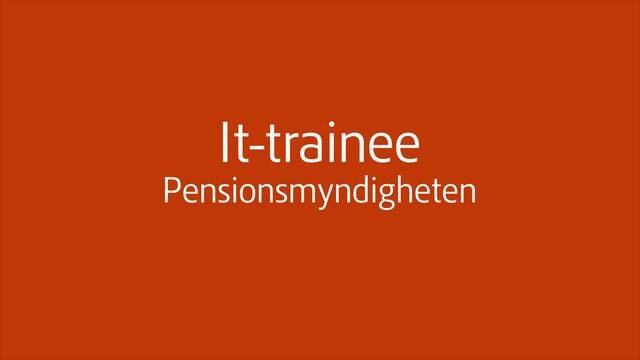 IT-trainee i Luleå